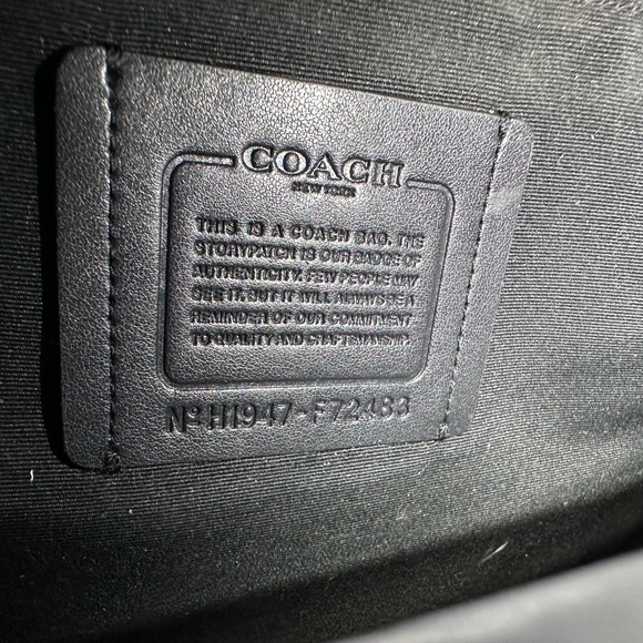 Coach Houston Charcoal Black excellent condition
